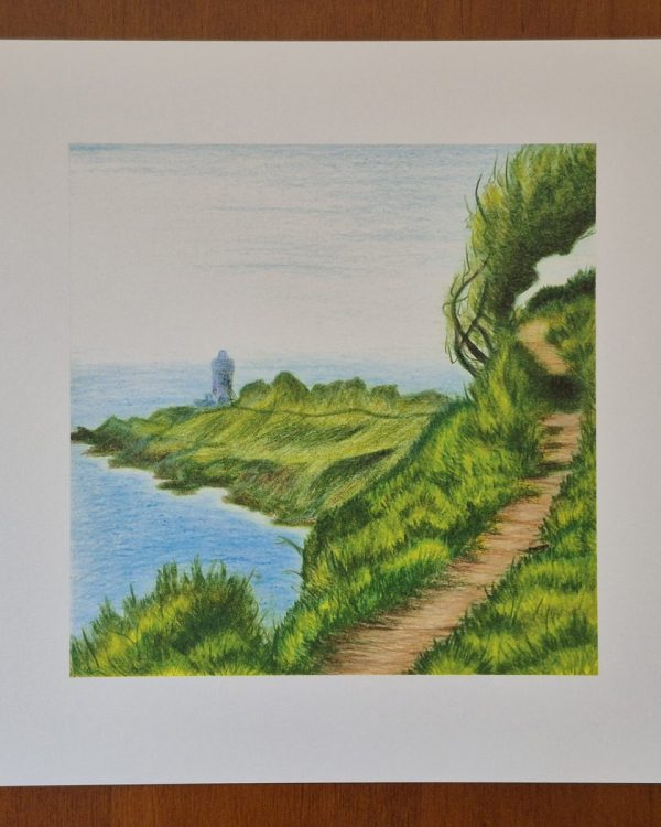 Approaching Start Point, Torcross, Near Kingsbridge — A4 Print