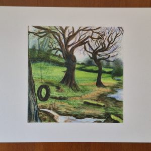 Copse at Bow Creek, Cornworthy, Totnes — A4 Print