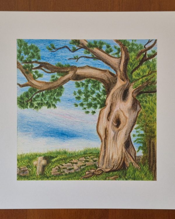 Crossroads at Drywell, Near Widecombe in the Moor — A4 Print