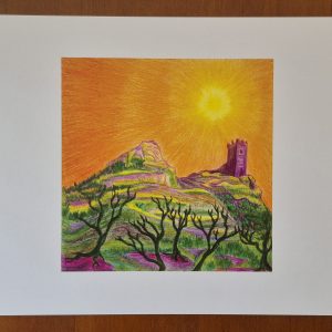 Brent Tor, Near Tavistock, Devon — A4 Print
