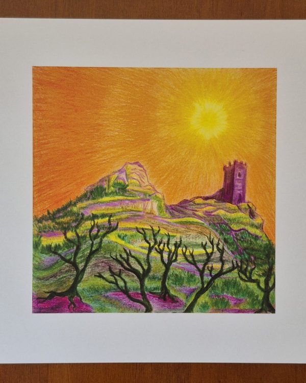 Brent Tor, Near Tavistock, Devon — A4 Print