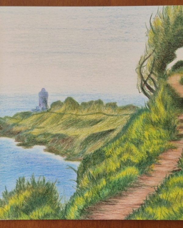 Approaching Start Point, Torcross, Near Kingsbridge — Greeting Card (Blank)
